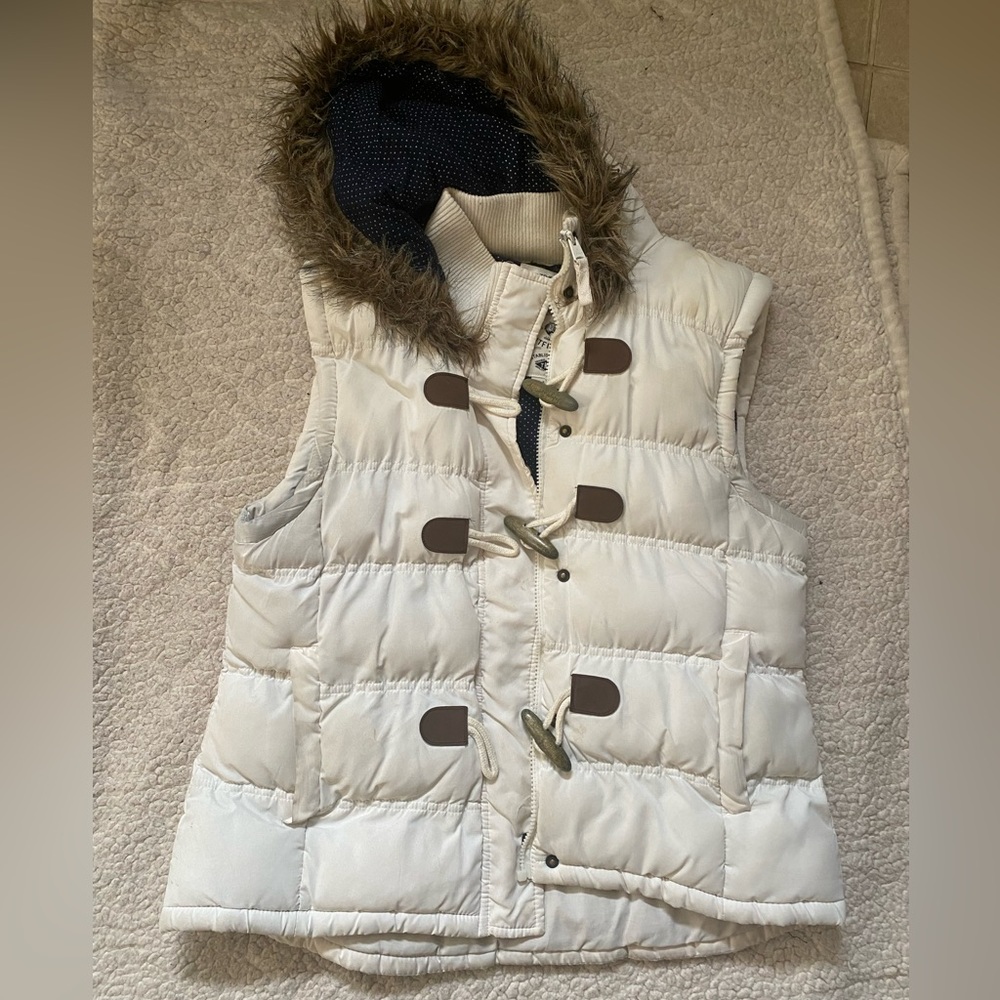 White Puffy Vest